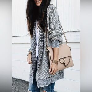 Open Front Oversized Long Cardigan NEW
